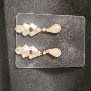 SAL Swarovski vintage clip earrings